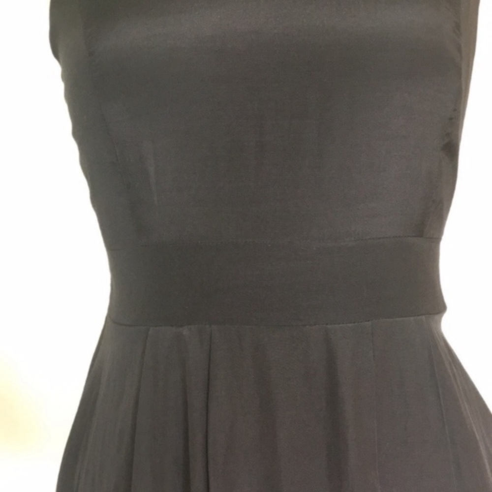 Y2K Ombre silk cotton sleeveless dress, black and pink, S - Picture 5 of 8